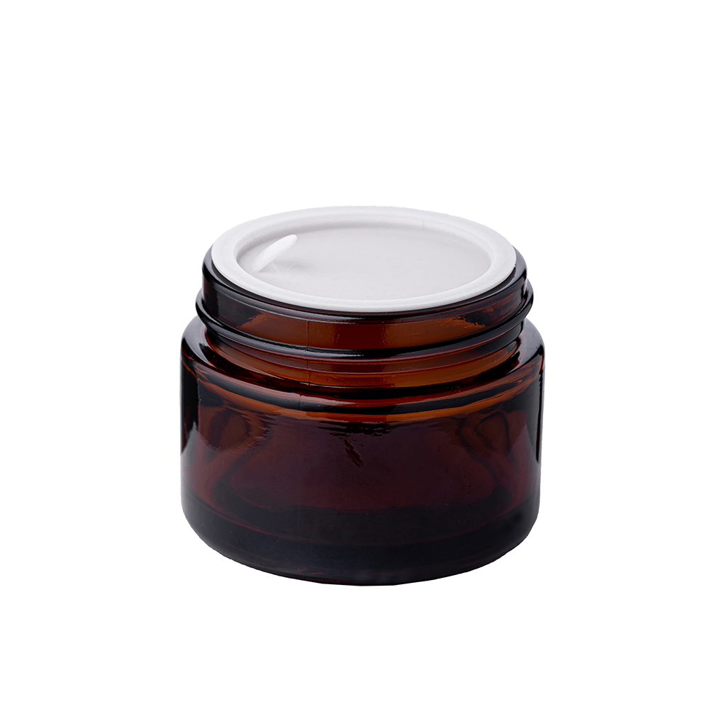 Стеклянная косметическая банка 79R-SSYCGL50 темная 50ml