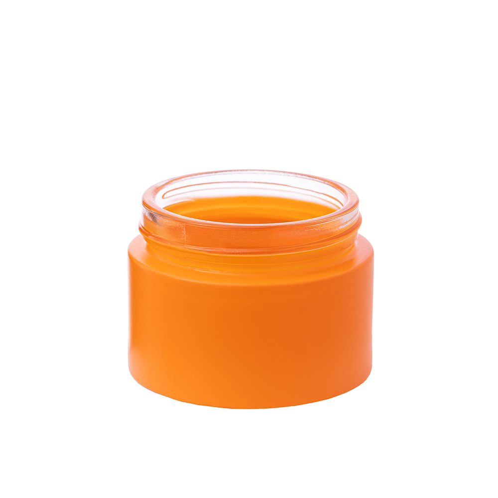 Стеклянная косметическая банка 79R-SSYCGL50 оранжевый 50ml