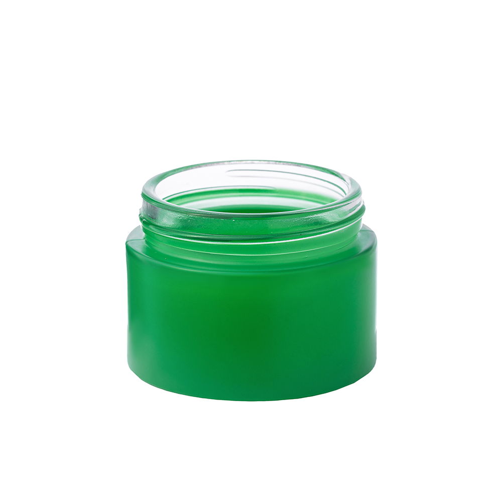 Стеклянная косметическая банка 79R-SSYCGL50 зеленая 50ml