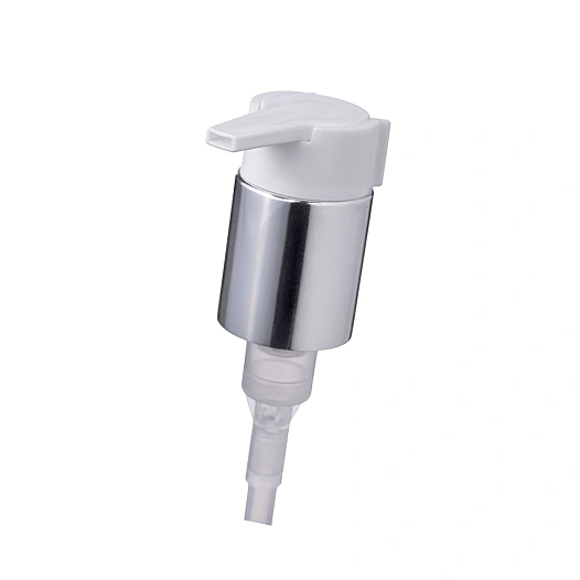 Дозатор 8R-5513-CLIP Белый  Гладкий 24/410 с защитной клипсой с серебряной металлизацией