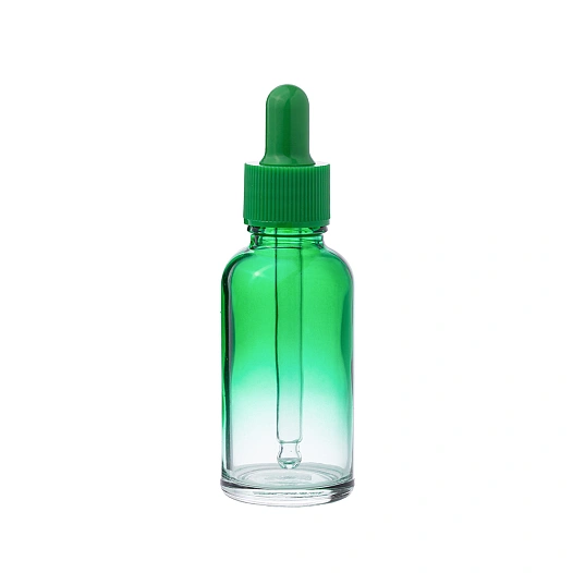 Стеклянный флакон 24R-GB30C 30мл с зеленым дроппером 24R-DRO18R